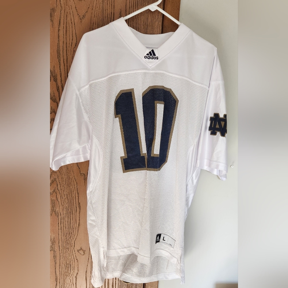 Notre Dame #10 Adidas Former Away Jersey